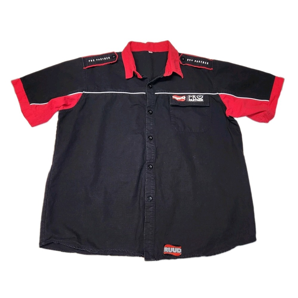 RUUD Pro Partner 2019 Driving Greatness Racing Pit Crew HVAC Shirt Men's L